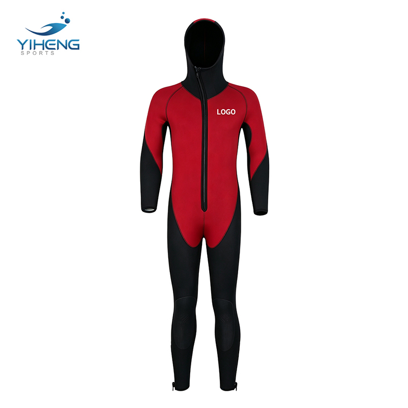 مخصص مقنعين 7mm CR النيوبرين الرجال الشتاء الدافئ بذلة Freediving